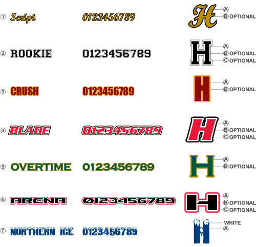 ATAC™ Sportswear Lacrosse Jerseys Font Type